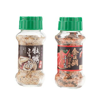 ■北海道・沖縄・離島へのお届けは別途送料を請求させていただきます。 ■製品の仕様・画像・パッケージは、変更される場合があります。 ■当店では在庫をメーカーと共有しており、商品によっては欠品の場合がございます。 　万一、ご注文頂きました商品が欠品の場合はご連絡させていただきます。 ■ご注文確定後のキャンセル不可です。 ■ラッピング（包装）対応不可です。国産の金目鯛を使用した甘辛い煮付け風味のふりかけです。そして国産牡蠣を顆粒に練り込み独特の風味をお楽しみいただける牡蠣のふりかけです。ほかほかご飯、おむすび、お弁当にふりかけて、お召し上がりください。内容量牡蠣(95g)・金目鯛煮付け風味(80g)×各15個サイズ個装サイズ：34.8×17.2×43.5cm重量個装重量：12000g仕様賞味期間：製造日より360日生産国日本 広告文責（ホライズン・03-5843-9512)栄養成分栄養成分表(100g当たり)【牡蠣ふりかけ】熱量:391kcal、たんぱく質:9.4g、脂質:8.4g、炭水化物:69.4g、食塩相当量:7.6g【金目鯛煮付け風味ふりかけ】熱量:376kcal、たんぱく質:11.7g、脂質:6.4g、炭水化物:68.0g、食塩相当量:7.9g原材料名称：ふりかけ【牡蠣ふりかけ】ぶどう糖(国内製造)、ごま、牡蠣、でん粉、ポテトフレーク、食塩、顆粒醤油、砂糖、デキストリン、醤油、ホタテエキス、鰹節粉末、粉末醤油/加工でん粉、調味料(アミノ酸等)、香料、カラメル色素、貝Ca、甘味料(カンゾウ、ステビア)、酸化防止剤(V.E)、(一部に小麦・大豆・ゼラチン・ごまを含む)【金目鯛煮付け風味ふりかけ】ポテトフレーク(アメリカ製造、バングラデシュ製造)、ぶどう糖、でん粉、ごま、醤油、食塩、砂糖、粒状大豆たん白、金目鯛(国産)、鰹節粉末、粉末醤油、のり、デキストリン、発酵調味料、トマトパウダー、香辛料、野菜エキスパウダー/加工でん粉、調味料(アミノ酸等)、着色料(カラメル、カロチノイド、ラック)、貝Ca、甘味料(カンゾウ、ステビア、アセスルファムK)、(一部に小麦、大豆、ごまを含む)アレルギー表示小麦、ごま、大豆、ゼラチン（原材料の一部に含んでいます）保存方法直射日光などの高温や多湿を避けて、保存してください。製造（販売）者情報製造者:株式会社みなり広島県東広島市河内町下河内636fk094igrjs