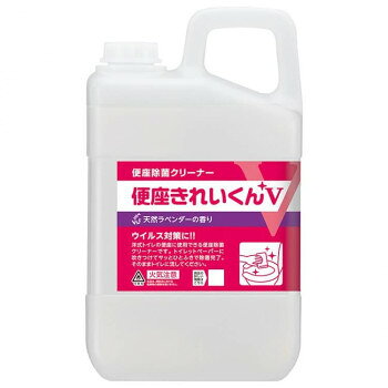 ■北海道・沖縄・離島へのお届けは別途送料を請求させていただきます。 ■製品の仕様・画像・パッケージは、変更される場合があります。 ■当店では在庫をメーカーと共有しており、商品によっては欠品の場合がございます。 　万一、ご注文頂きました商品が欠品の場合はご連絡させていただきます。 ■ご注文確定後のキャンセル不可です。 ■ラッピング（包装）対応不可です。ノンエンベロープウイルスにも効果を発揮します。各製品のノンエンベロープウイルス不活化試験を実施した結果、作用時間2分間で99.99%以上減少させ、不活化効果が期待できます。トイレットペーパーでふき取ってそのままトイレに流せます。エタノールベースなので、使用後の水洗いや二度拭きは不要です。中性のため便座によく用いられる材質に対する影響はほとんどありません。天然ラベンダーの香り付きです。※ご使用にはカップ&ノズルが必要です。※必ず専用の便座クリーナー用ディスペンサーに詰め替えてご使用ください。※用途以外に使用しないでください。※火気、高温の物に近づけないでください。※子どもの手の届く所に置かないでください。※直射日光の当たらない温度の低いところに密栓し保管してください。サイズH284×W165×D103mm個装サイズ：10×17×28cm重量個装重量：3000g素材・材質ボトル・キャップ:PE仕様内容量:3L成分:エタノール、溶剤、除菌剤、pH調整剤、香料生産国日本 広告文責（ホライズン・03-5843-9512)fk094igrjs