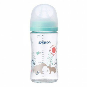 Milk Bottle - Pigeon(ピジョン) 母乳実感哺乳びん 240ml ガラス Bear 412578