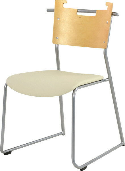 マルカートチェア スタッキングチェア 会議チェア 店舗 カフェ ラウンジ アイボリー