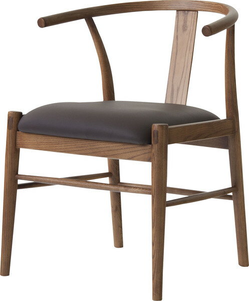 レントチェア ダイニングチェア 食卓椅子 背もたれ 低め 完成品 チェア 椅子天然木 アッシュ材 合皮 おしゃれ 北欧風 シンプル カフェチェア 軽量 4kg 高級感 インテリア 木製チェア モダン ブラウン