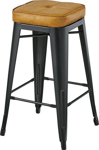 ハイスツール スツール スタッキング可 スチール ソフトレザー 粉体塗装 コンパクト シンプル モダン 北欧風 カフェ風 ダイニング リビング 玄関 椅子 家具 インテリア キャメル