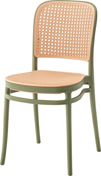 チェア チェアー 椅子 ラタン調 グレイスチェア おしゃれ ガーデン 庭 ポリプロピレン かわいい 北欧 韓国インテリア 積み重ね スタッキング 緑 みどり グリーン