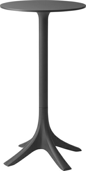 ハイテーブル バーテーブル カフェテーブル スタンディングテーブル ラウンドテーブル 丸型 カフェ風 モダン 北欧風 省スペース コンパクト 受付 エントランス イベント レジ横 ポリプロピレン ブラック