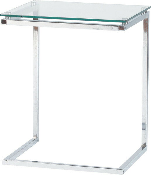 サイドテーブル ベッドサイドテーブル ソファサイドテーブル リビングテーブル コーヒーテーブル モダン 北欧風 カフェ風 ガラス 強化ガラス スチール 組立式 省スペース ソファ横 ベッドサイド ワンルーム オフィス ホテルライク 耐荷重10kg クリア