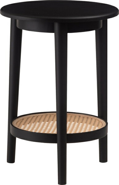 サイドテーブル テーブル ラタン 二段 2段 丸 円 北欧 韓国インテリア シンプル 寝室 ソファーサイド ..