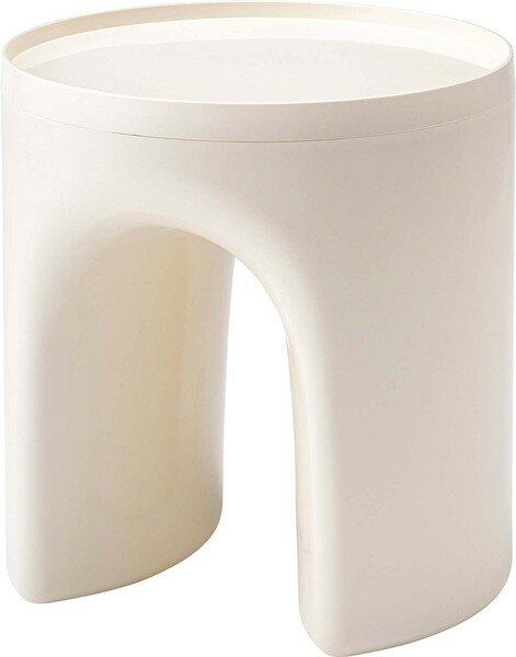 サイドテーブル ベッドサイドテーブル ソファサイドテーブル ラウンドテーブル リビングテーブル コーヒーテーブル 北欧風 モダン カフェ風 樹脂 プラスチック 完成品 軽量 省スペース 丸天板 ソファ横 ベッドサイド ワンルーム オフィス 耐荷重20kg ホワイト