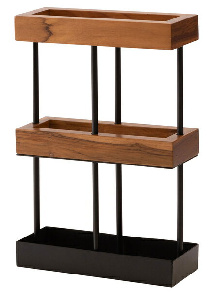 傘立て スリム おしゃれ スチール 天然木 木製 長方形 四角 スクエア シンプル モダン 傘置き 収納 ア..