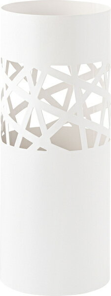 傘立て スリム おしゃれ 水受けトレー付 スチール 法人 会社 丸型 シンプル モダン 傘置き アンブレラスタンド アイアン コンパクト ホワイト