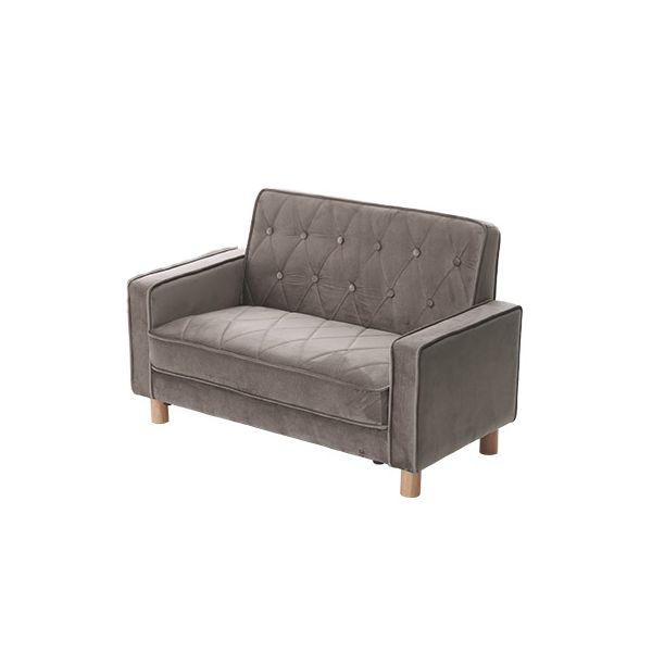 コンパクトデザインソファ グレー【代引不可】