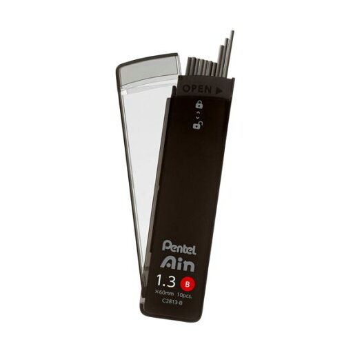 (まとめ) ぺんてる シャープペン替芯 PentelAin ポリシース仕様 1.3mm B XC2813-B 1セット(50本:10本×5個) 【×10セット】 (まとめ) ぺんてる シャープペン替芯 PentelAin ポリシース仕様 1.3mm B XC2813-B 1セット(50本:10本×5個) 【×10セット】
