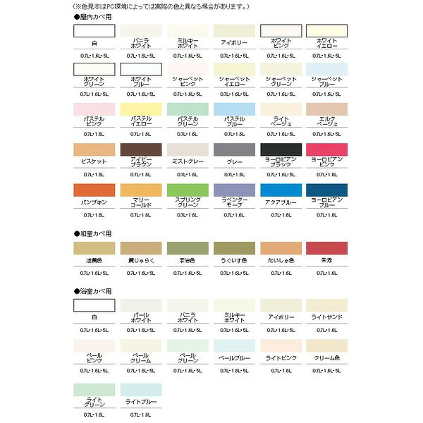 NEW水性インテリアカラー和室カベ 黄じゅらく 5L【代引不可】