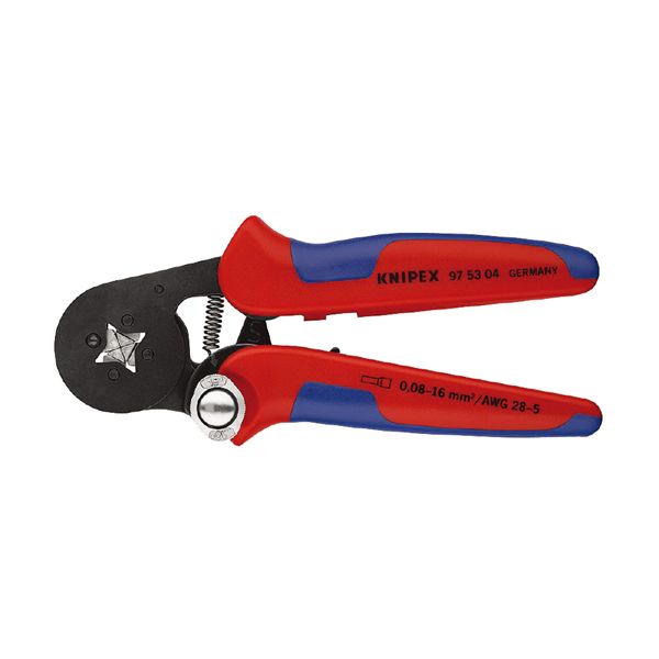 KNIPEX クニペックス ワイヤーエンドスリーブ圧着ペンチ コンフォート 全長180mm 9753-04