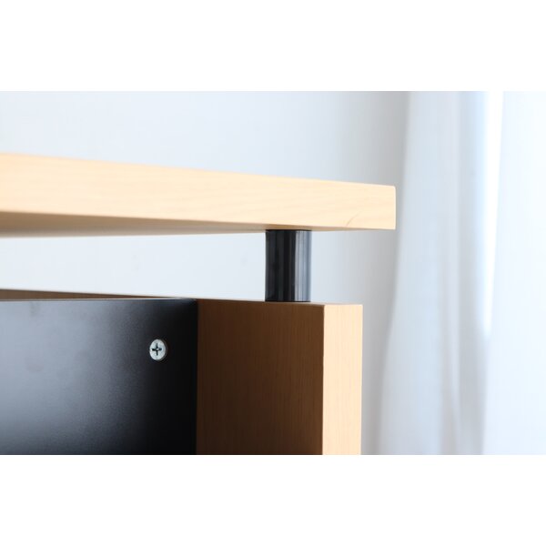 キャンパス デスク 約幅130cm NA ナチュラル 組立品【代引不可】 [2]