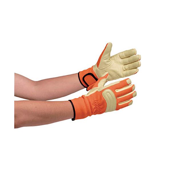 ミドリ安全 消防・レンジャー用 防火 手袋 豚革補強タイプ L MK-FM-2-OR-L 1双 グローブ