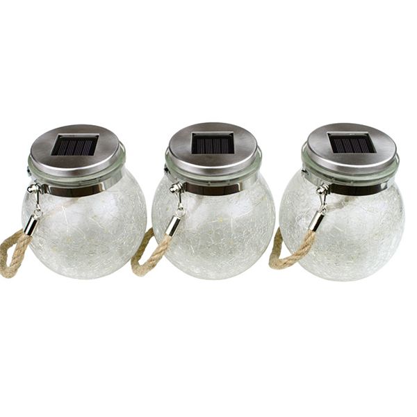 ソーラーLEDボトルライト 3個組