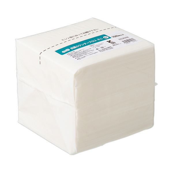 （まとめ） TANOSEE抗菌カウンタークロス ミニ ホワイト 1パック（100枚） 【×2セット】