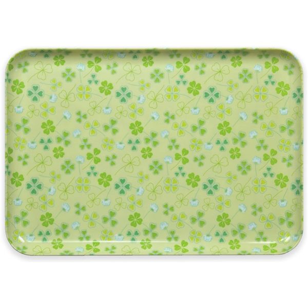 【2個セット】 橋本達之助工芸 食洗機対応 ランチョントレー（クローバー） M グリーン