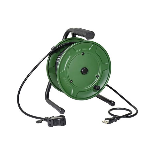 日動工業 コードリール 100V 屋内用 アース無し のびーる 10m コード先端にコンセント 延長コードタイ..