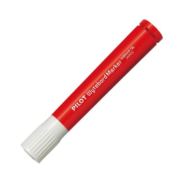 （まとめ） パイロットホワイトボードマーカー補充タイプ 中字・大型 レッド WBMAR-12L-R 1セット（10本） 【×10セット】