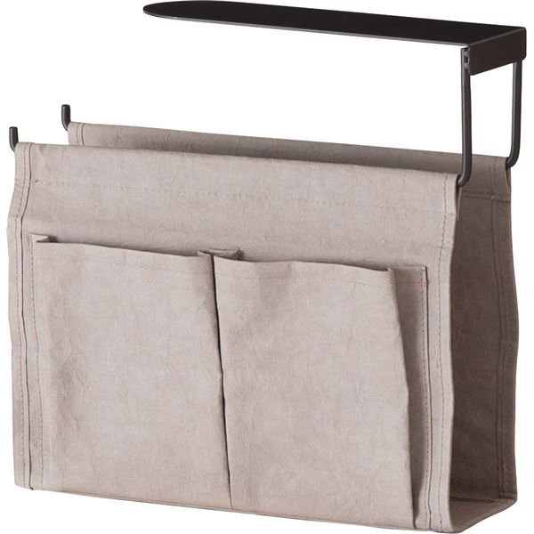 ハンギング 収納バッグ 約幅10×奥行33.5×高さ32cm グレー 隙間収納 収納雑貨 デスク周り収納