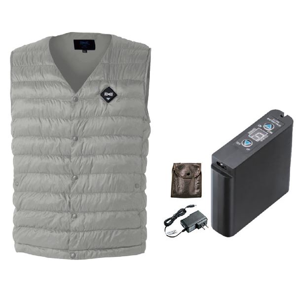 空調服(R) 2021年 THERMALGEAR サーマルギア TG22102 発熱防寒ベスト LIPRO2バッテリーセット(サイズ：..