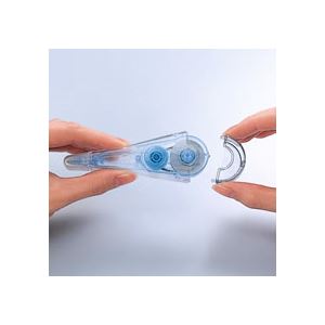 alineの(まとめ）シード 修正テープ ケシワードぴーも 交換テープ 6mm幅×10m PM6R 1セット（10個）【×5セット】｜アングル2