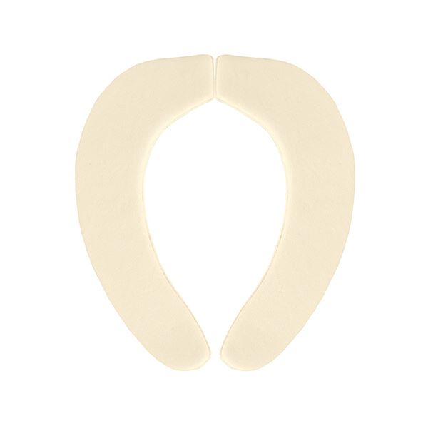 （まとめ） サンコーおくだけ吸着 消臭ふんわりベンザシート 無地 アイボリー KC-70 1組 【×2セット】