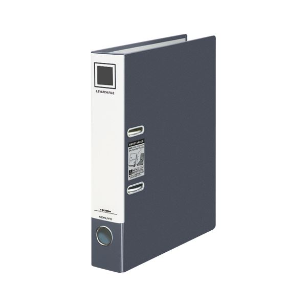 （まとめ） コクヨレバッチファイル A4タテ 2穴 280枚収容 28mmとじ 背幅56mm ダークグレー フ-AL280DM..