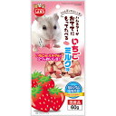 (まとめ)マルカン おててにもってたべるスイーツ いちごミルク味 60g ハムスターフード 【×10セット】【代引不可】