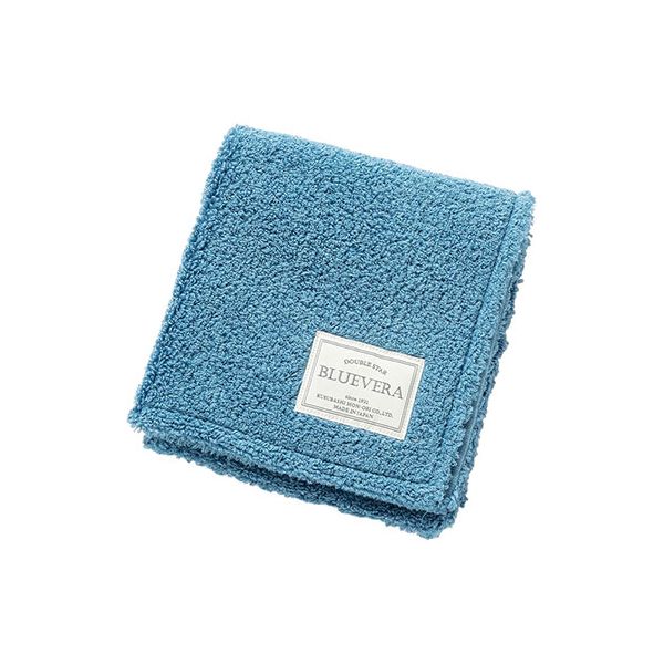 楠橋紋織 BLUEVERA ゲストタオル（ウォッシュタオル） ブルーグレー （33×35cm・綿100%） 1-04116-51-B
