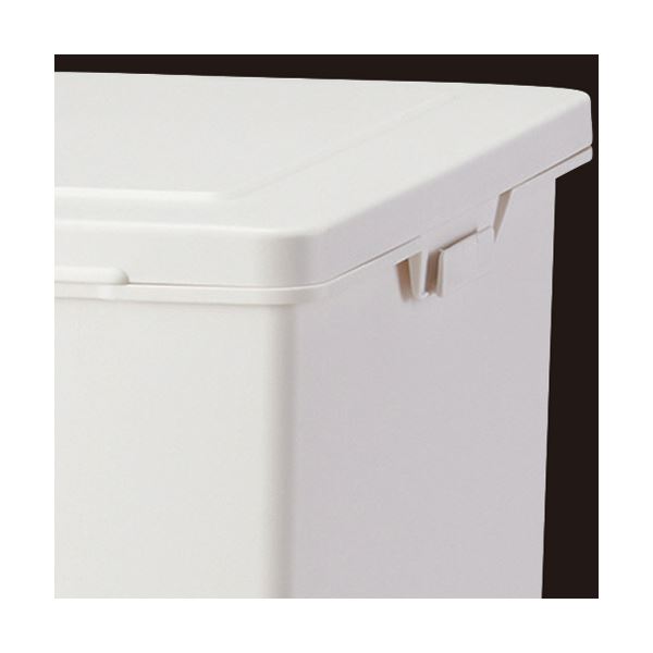 (まとめ) アスベル エバンペダルペール 30L ホワイト A6002 1台 【×3セット】 [2]