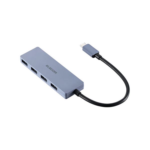 エレコム USB Type-C 4ポートUSB5Gbpsハブ 15cm ネイビー U3HC-H040NV