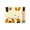 (まとめ) サンコーおくだけ吸着 ペット用ランチョンマット 犬柄 KX-32 1枚 【×5セット】