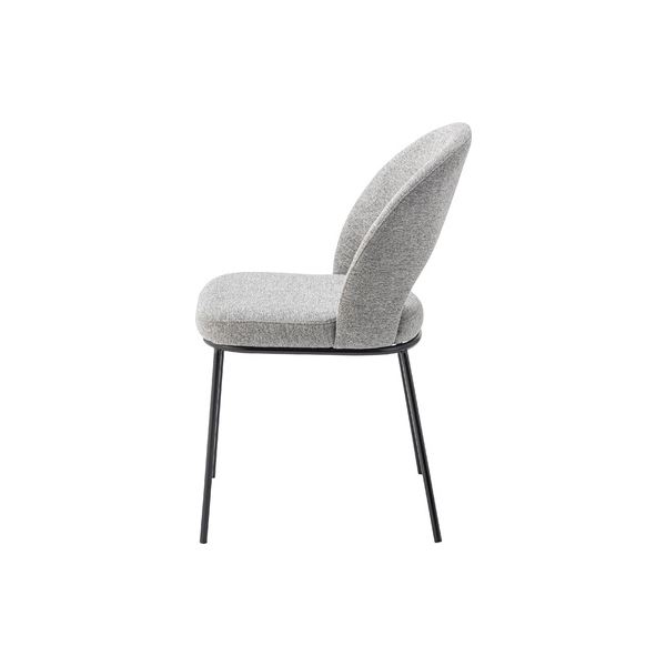 パーソナルチェア 約幅46cm ライトグレー スチール ポリエステル リビング インテリア家具 生活家具 組立品 [3]