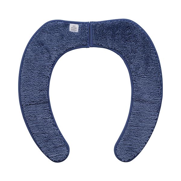 （まとめ） レック吸着べんざシート もこふわタフト スリム ネイビー B00511-NV 1パック 【×3セット】