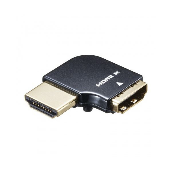 （まとめ） サンワサプライHDMIアダプタ L型（左） AD-HD29LYL 1個 【×3セット】