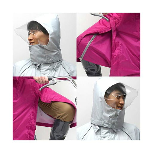 トキワ 雨先案内人 サイクルコート シルバーホワイト Mサイズ 3193-SW-M