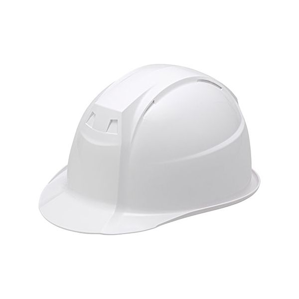 加賀ヘルメット Foシリーズ・保護ヘルメット KGFoI-1F 通気孔なし・通常バイザー エアアシスト 内装プラスチック ホワイト 1FO101KGKG0T1F