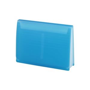 (業務用5セット) LIHITLAB ドキュメントファイル/エクスパンディングファイル 【A4】 最大収容量1500枚 A-5050-8 青