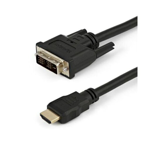 StarTech.com HDMI-DVI-D変換ケーブル HDMI(19ピン)-DVI-D(19ピン) オス/オス 1.5mブラック HDDVIMM150CM 1本 StarTech.com HDMI-DVI-D変換ケーブル HDMI(19ピン)-DVI-D(19ピン) オス/オス 1.5mブラック HDDVIMM150CM 1本
