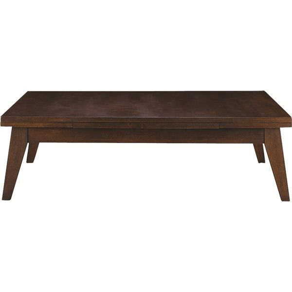 伸長式ローテーブル 木製(天然木) 木目調 CPN-102BR ブラウン