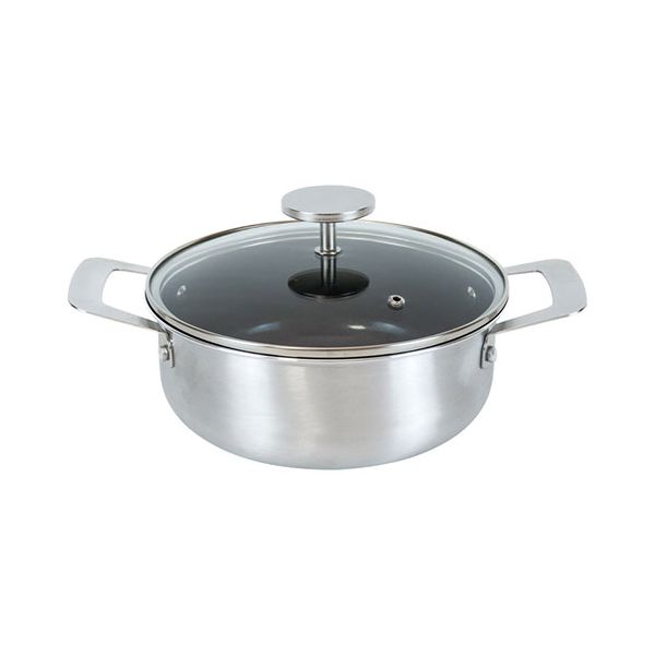 グレイス IH対応セラミック加工両手鍋20cm 【約2.5リットル・約310×215×140mm】 22603103