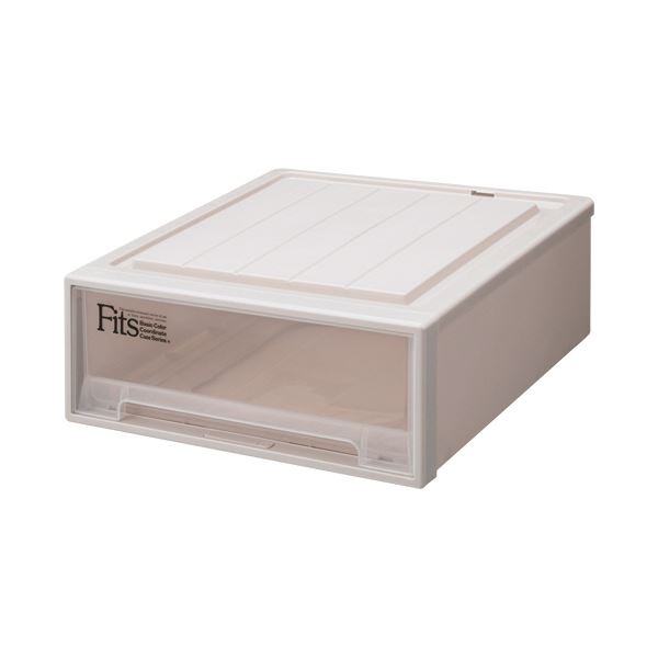 天馬 Fits フィッツケースクローゼット ワイドS-53 W440×D530×H180mm カプチーノ 1セット（5個）(3)