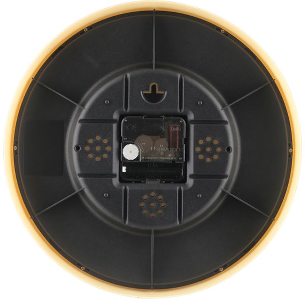 壁掛け時計 掛け時計 約直径255mm ナチュラル 温湿度計付 ミエル リビング ダイニング ベッドルーム 寝室 インテリア家具【代引不可】