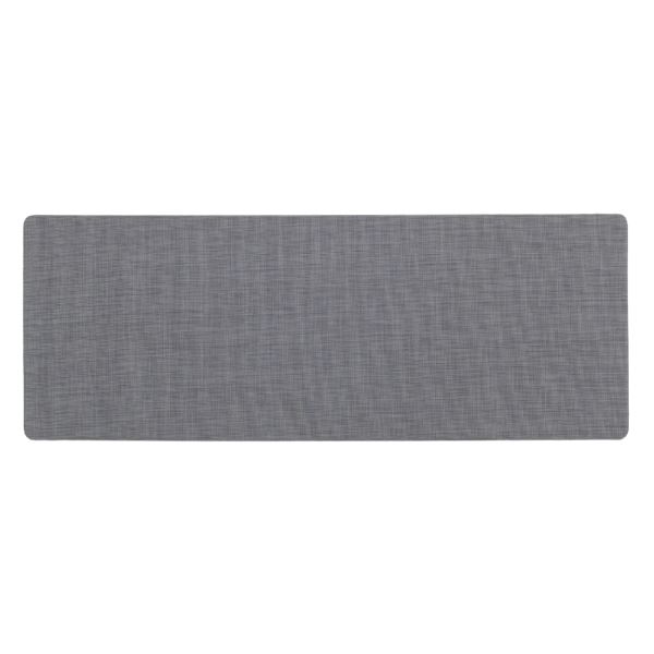 【3個セット】 アール 拭ける テキスタイル風キッチンマット 約45×120cm グレー TK-002