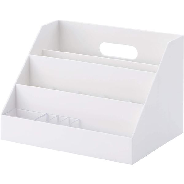 収納ボックス 収納ケース 約幅26cm オールホワイト オーガナイザースリム 収納ケース Like-it リビング オフィス キッチン