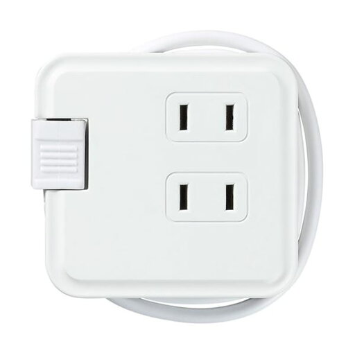 YAZAWA 巻取りモバイルタップ3個口0.6m ホワイト H2M3006WH YAZAWA 巻取りモバイルタップ3個口0.6m ホワイト H2M3006WH