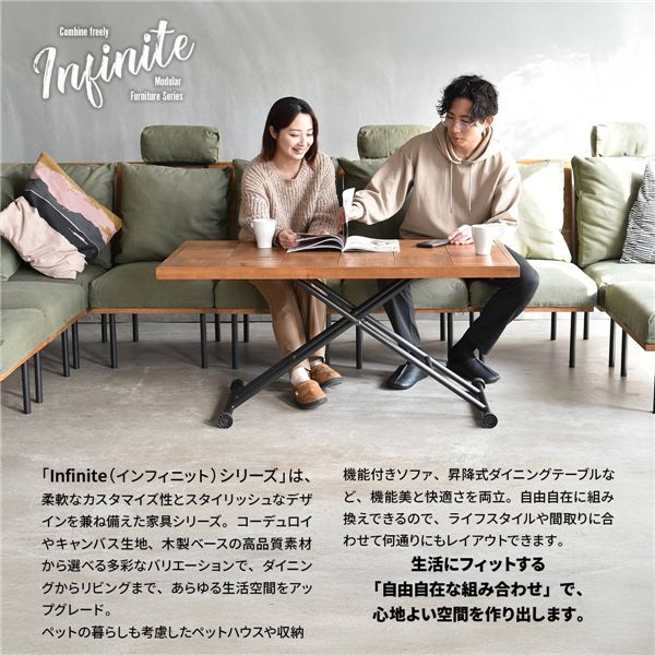 alineのスツール オットマン 用 クッションカバー コーデュロイブラウン 本体別売 交換用 ソファ カバー ソファーカバー ローソファ【代引不可】｜アングル2