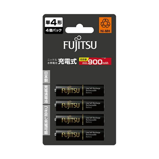 FDK 富士通ニッケル水素電池 高容量タイプ 単4形 HR-4UTHC(4B) 1パック(4本) FDK 富士通ニッケル水素電池 高容量タイプ 単4形 HR-4UTHC(4B) 1パック(4本)